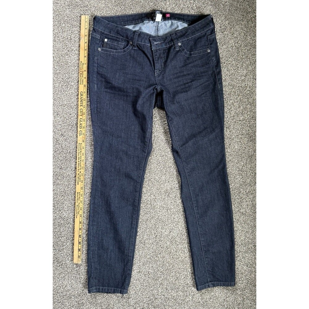 Torrid Jeans Womens 14R Dark Wash Skinny Stretch Skull Pocket Denim Goth - Picture 5 of 7
